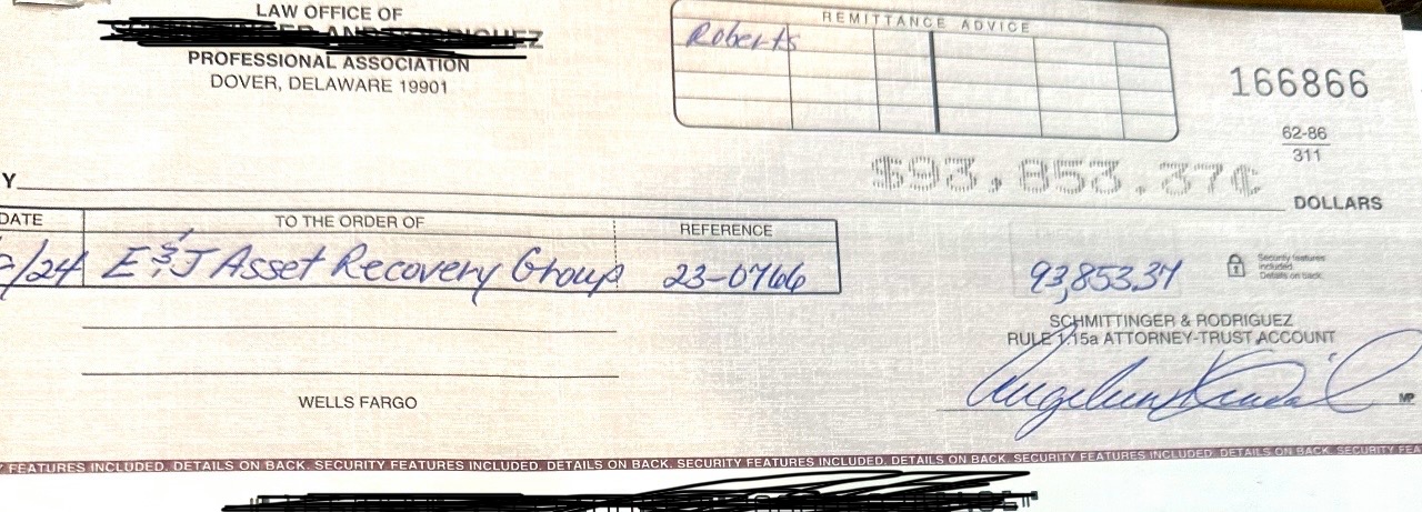 Law office surplus disbursement